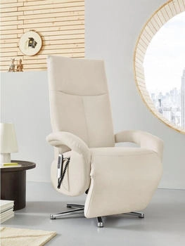 sit&more TV-sessel Tycoon 360° manuell/elektrischer Funktion Akku (kabellos) weiß 74x112x82 cm