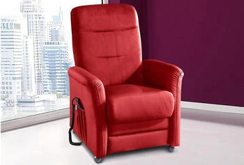 sit&more TV-sessel Charlie (Set) Motor/Aufstehhilfe rot