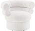 SalesFever Drehsessel (1-St) Drehfunktion Bouclé weiß (367261)