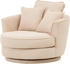 Leonique Drehsessel MAISIE Love Seat XXL Lese-sessel BIG-, SesselMEGA CORD u. Web-Velours 360° Hellbeige