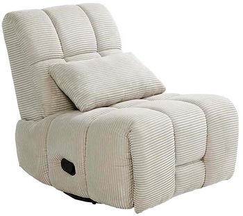 Jockenh&ouml;fer Relaxsessel Doncaster, mit Dreh-,Schauckel- und Wippfunktion weicher Cordstoff, grau-beige 426/17