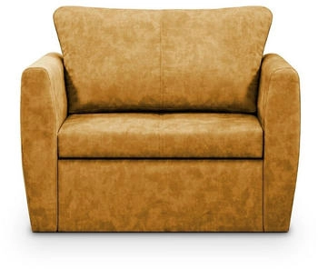 Beautysofa Relaxsessel Velours Lounge mit Bettfunktion Gelb Terra 48