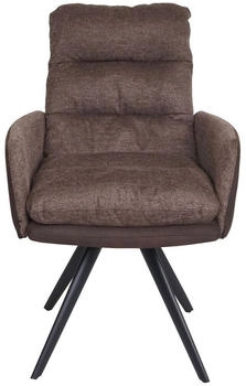 Mendler Relaxsessel mit Hocker MCW-K99 Wippfunktion drehbar Metall Echtleder/Kunstleder grau (89714)