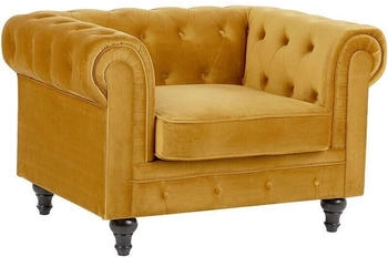 Beliani Chesterfield Yellow