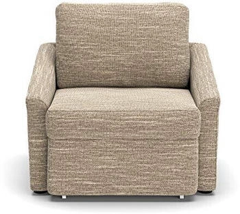 Domo Polsterm&ouml;bel Relax Sitzer 108x96x86cm beige/braun