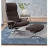 Stressless Relaxsessel London (Set mit Hocker) mit Hocker, High Back, mit Star Base Chrom chocolate PALOMA