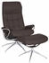 Stressless Relaxsessel London (Set mit Hocker) mit Hocker, High Back, mit Star Base Chrom chocolate PALOMA
