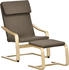 HomCom Relaxsessel mit Fußhocker 67 x 72 x 100 cm (833-814) braun