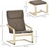 HomCom Relaxsessel mit Fußhocker 67 x 72 x 100 cm (833-814) braun