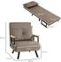 HomCom Schlafsessel mit Bettfunktion 63 x 73 x 81 cm (839-834) hellbraun