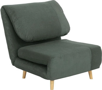 HomCom 2-in-1 Schlafsofa Schlafsessel Verstellbar 82 x 89 x 83 cm (839-463) grün