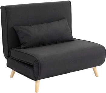 HomCom 2-in-1 Schlafsessel bis 350 kg (839-023) schwarz