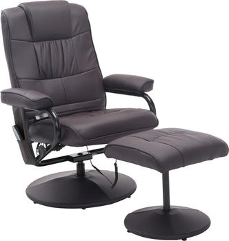 HomCom Massage Chair mit Hocker (700-037) braun
