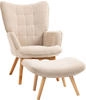 Sessel mit Hocker