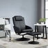 HomCom Relaxsessel mit Hocker (833-360) schwarz