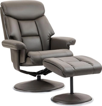 HomCom Relaxsessel mit Liegefunktion und Wippfunktion (839-963) grau