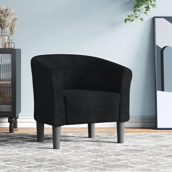 vidaXL Clubsessel Schwarz Stoff 70x56x68 cm (356432)