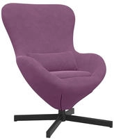 vidaXL Eiersessel Lila 63 x 73 x 90 cm Samt