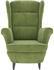 vidaXL Ohrensessel mit Hocker Hellgrün Samt 78x90x96 (3115934)