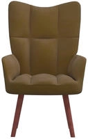 Relaxsessel Braun Samt Vidaxl