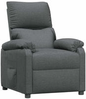 vidaXL Relaxsessel Dunkelgrau Stoff