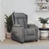 vidaXL Relaxsessel Elektrisch Dunkelgrau Stoff (3098778)