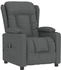 vidaXL Relaxsessel Elektrisch Dunkelgrau Stoff (3098778)