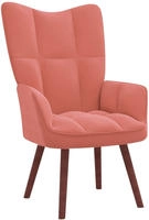 vidaXL Relaxsessel Rosa Samt