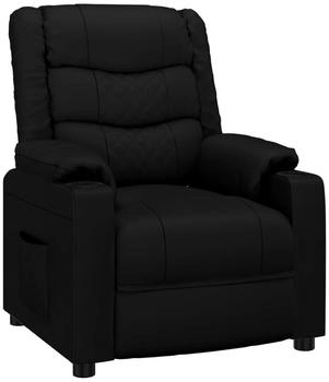 vidaXL Relaxsessel Schwarz Kunstleder (348042)