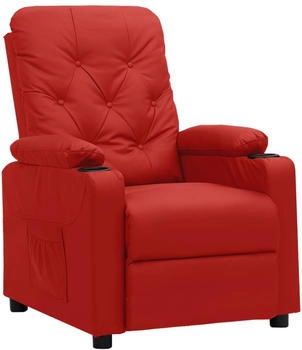 vidaXL Relaxsessel Weinrot Kunstleder (339128)