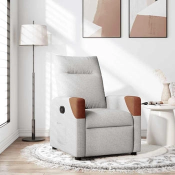 vidaXL Relaxsessel Wolkengrau Stoff (4104808)