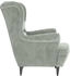 vidaXL Sessel Hellgrau Samt 78x90x96 (324059)