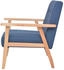 vidaXL Sessel Blau Stoff (244654)