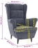 vidaXL Sessel Dunkelgrau Samt 78x90x96 (324060)