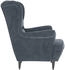 vidaXL Sessel Dunkelgrau Samt 78x90x96 (324060)