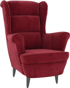 vidaXL Sessel Weinrot Samt 78x90x96 (324064)