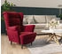vidaXL Sessel Weinrot Samt 78x90x96 (324064)