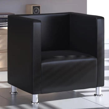 vidaXL Clubsessel Wei&szlig; Kunstleder 71x54x69 cm (240069)