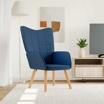 vidaXL Relaxsessel Blau Stoff (327923)