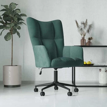 vidaXL Relaxsessel Dunkelgrün Samt (328174)