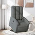 vidaXL Relaxsessel mit Aufstehhilfe Dunkelgrau Stoff (3204093)