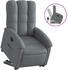 vidaXL Relaxsessel mit Aufstehhilfe Dunkelgrau Stoff (3204093)