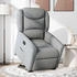 vidaXL Relaxsessel mit Aufstehhilfe Hellgrau Stoff (3303194)
