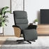 vidaXL Relaxsessel mit Fußteil Dunkelgrau Stoff (356602)