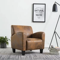 vidaXL Sofasessel Braun 70x69x72 cm Wildlederimitat