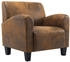 vidaXL Sessel Braun Kunstleder Wildleder-Optik 70x69x72 cm (248618)