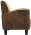 vidaXL Sessel Braun Kunstleder Wildleder-Optik 70x69x72 cm (248618)