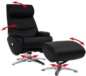 Mendler Relaxsessel mit Hocker HWC-K98 (98334)