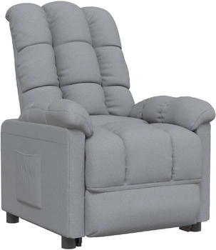 vidaXL Relaxsessel Hellgrau Stoff (289796)