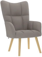 vidaXL Relaxsessel Taupe Stoff